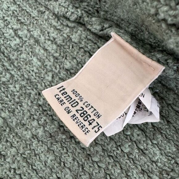 L.L.Bean Women’s Green Knit Open Cardigan Sweater Size Large - Picture 7 of 8